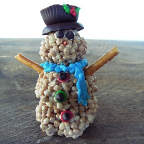 Snowman Krispie Treats Snowman Krispie Treats