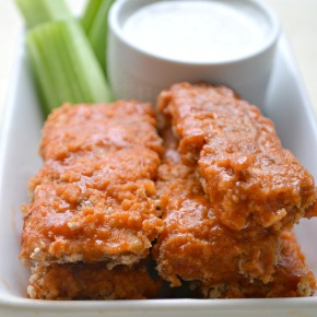 Baked Buffalo Tempeh Tenders Baked Buffalo Tempeh Tenders