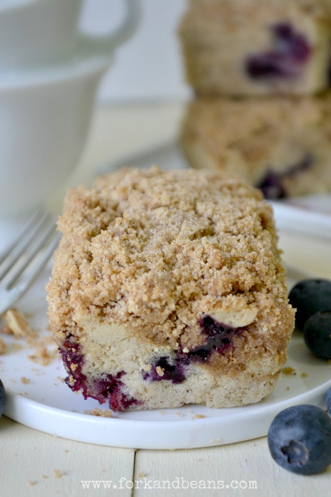 Gluten-Free Vegan Blueberry Coffee Cake - Fork & Beans