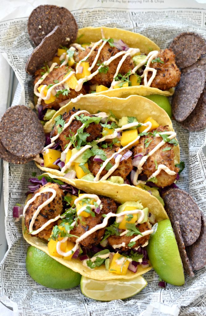 Beer-Battered Cauliflower Tacos taste SO GOOD, they're even better than fish!
