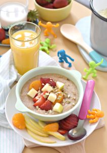 This completely grain and nut free hot cereal is filled with unsuspecting fruits and veggies! Sneak some extra nutrition into your kids' breakfast with this Cauliflower FauxMeal