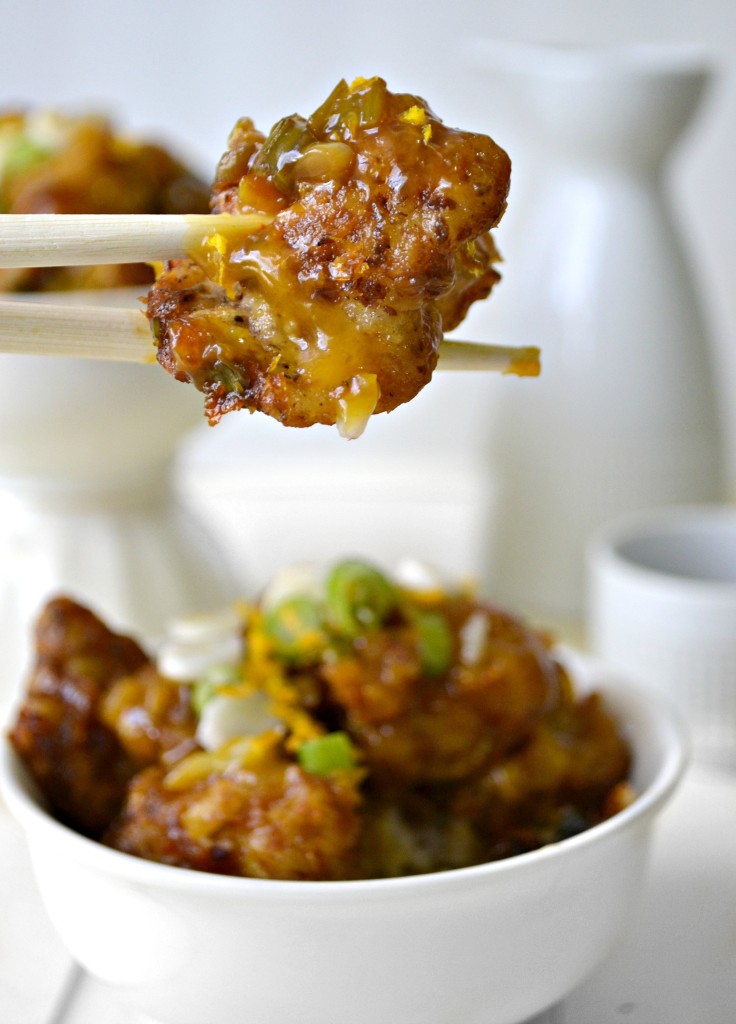 Crispy Orange Cauliflower - A vegetarian version of your favorite Chinese dish.