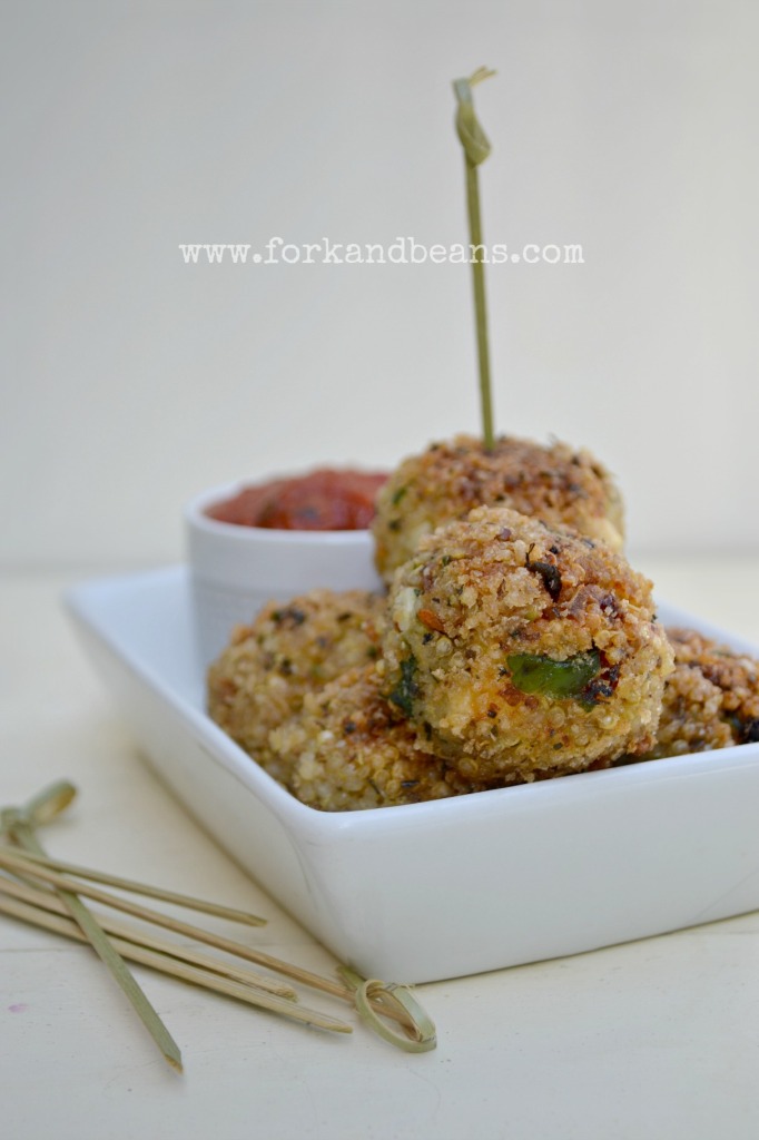 Italian Quinoa Bites - Fork & Beans