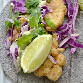 Beer-Battered Cauliflower Tacos Beer-Battered Cauliflower Tacos