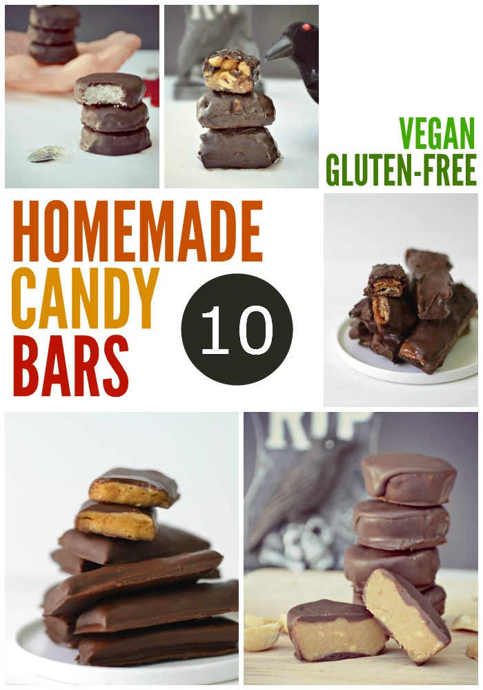 10 Homemade GlutenFree Vegan Candy Bars Fork and Beans