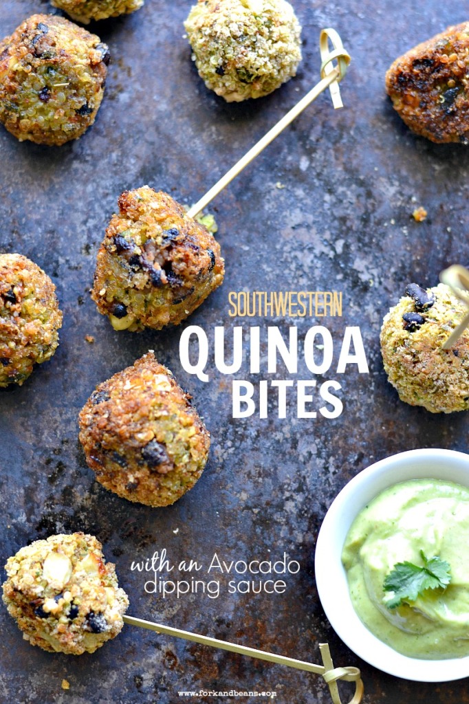 Southwestern Quinoa Bites - Fork & Beans