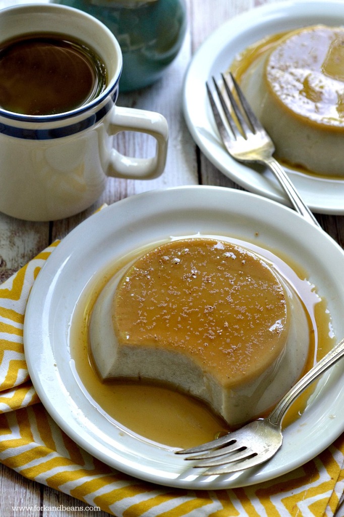 Vegan Cinnamon Cashew Milk Flan - Fork & Beans