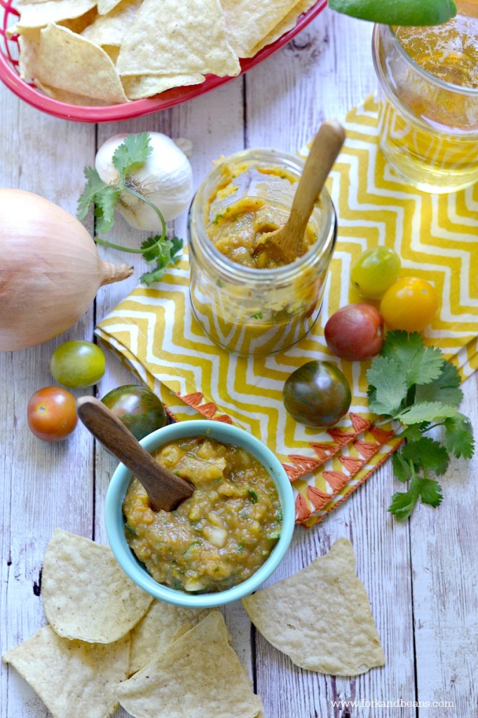 Roasted Heirloom Salsa - Fork & Beans