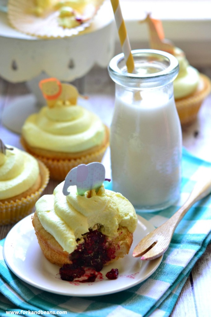 Lemon Blackberry Cupcakes (Gluten-Free Vegan) - Fork & Beans
