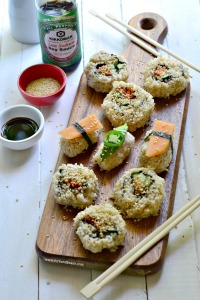 Vegan Spicy "Tuna" Sushi