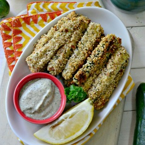Baked Vegan Zucchini Fries Baked Vegan Zucchini Fries