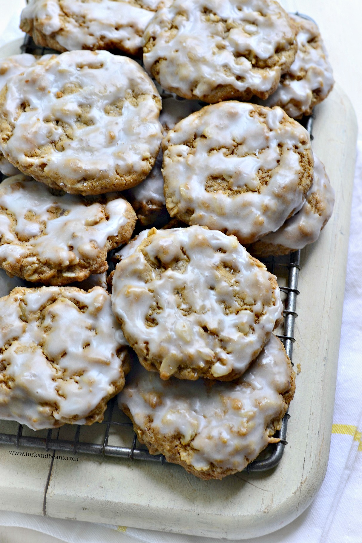 Gluten Free Vegan Iced Oatmeal Cookies Fork And Beans