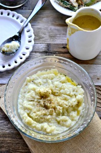 Instead of potatoes, try using cauliflower. It's EASY and tastes amazing, especially when topped with this simple-to-make Gravy 2