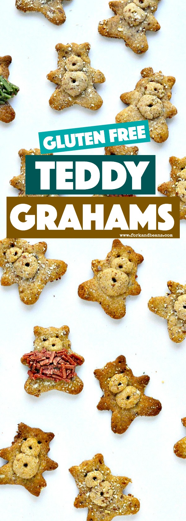 These gluten free Cinnamon Teddy Grahams are a special recreation to put into your kid's lunchbox. 