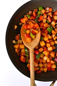 Jicama is such a GREAT substitute for potatoes. Try them in these Jicama Home Fries!