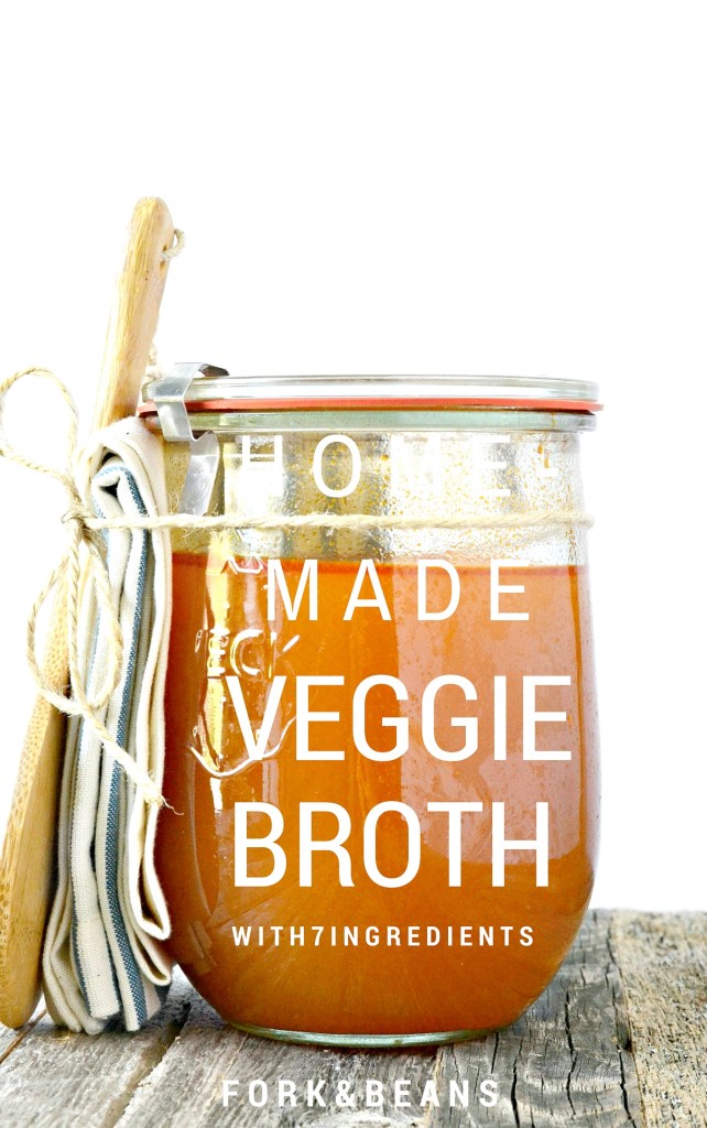 Easy to make vegetable broth with only 7 simple ingredients!