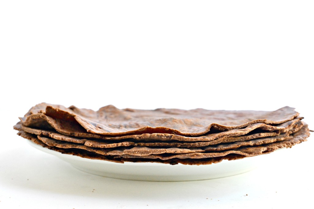 Lightly sweetened with raw honey these Paleo Chocolate Tortillas make quite the dessert!