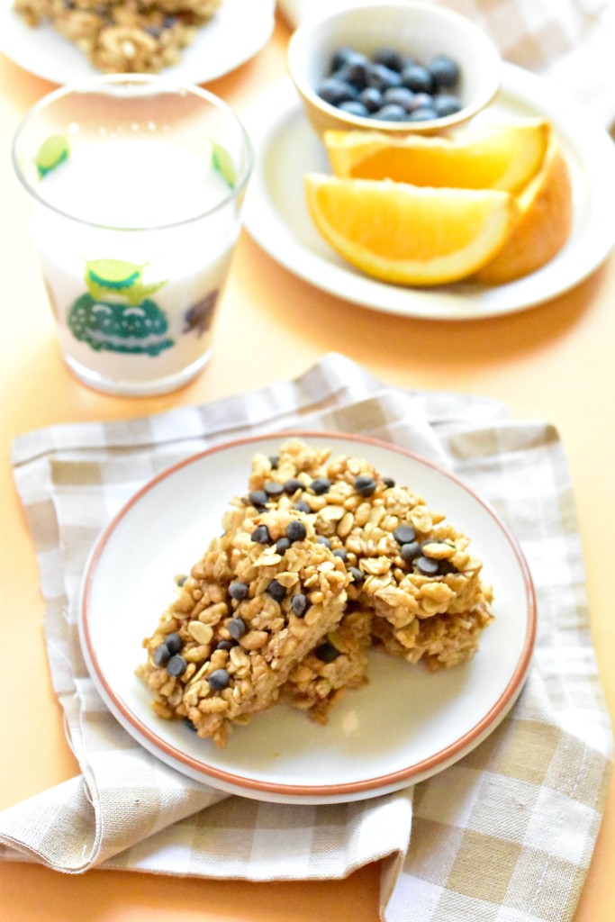 Healthy No-Bake Peanut Butter and Chocolate Granola Bars (with a peanut-free option)