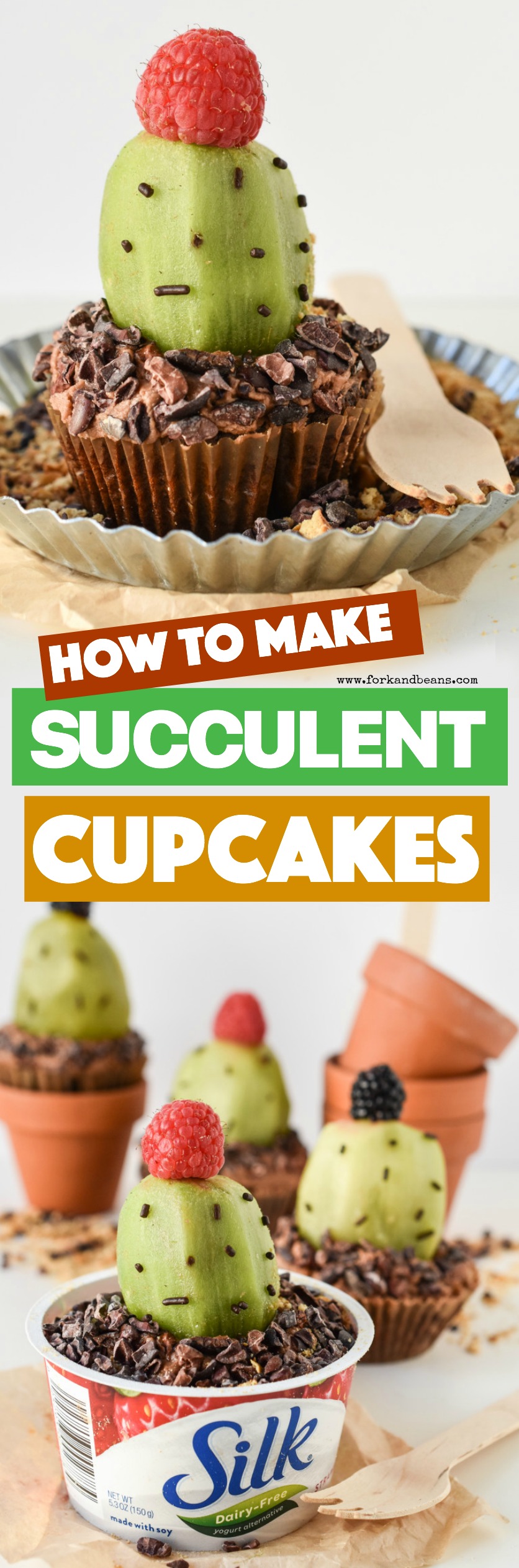 Plant your very own cactus this Earth Day with these adorable and eco-friendly gluten free Succulent Cupcakes!