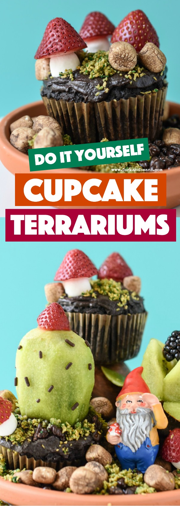 These gluten and dairy free DIY Edible Terrariums are Mother Nature's way of including those of us with brown thumbs.