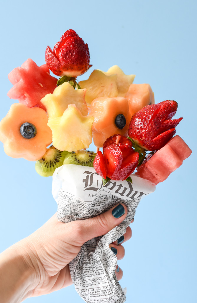 Make your mom (or the woman you love) the freshest, healthiest treat with these edible fruit bouquets!