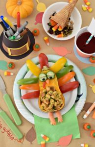 Make a fun statement this Thanksgiving at the kids tables by serving up these adorably gluten free Stuffed Squash Turkeys!