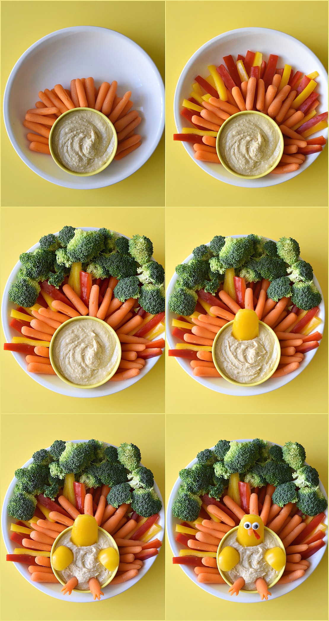 Impress your Thanksgiving party goers with the Ultimate Turkey Veggie Platter. So easy to throw together, your guests will think you spent hours on it!