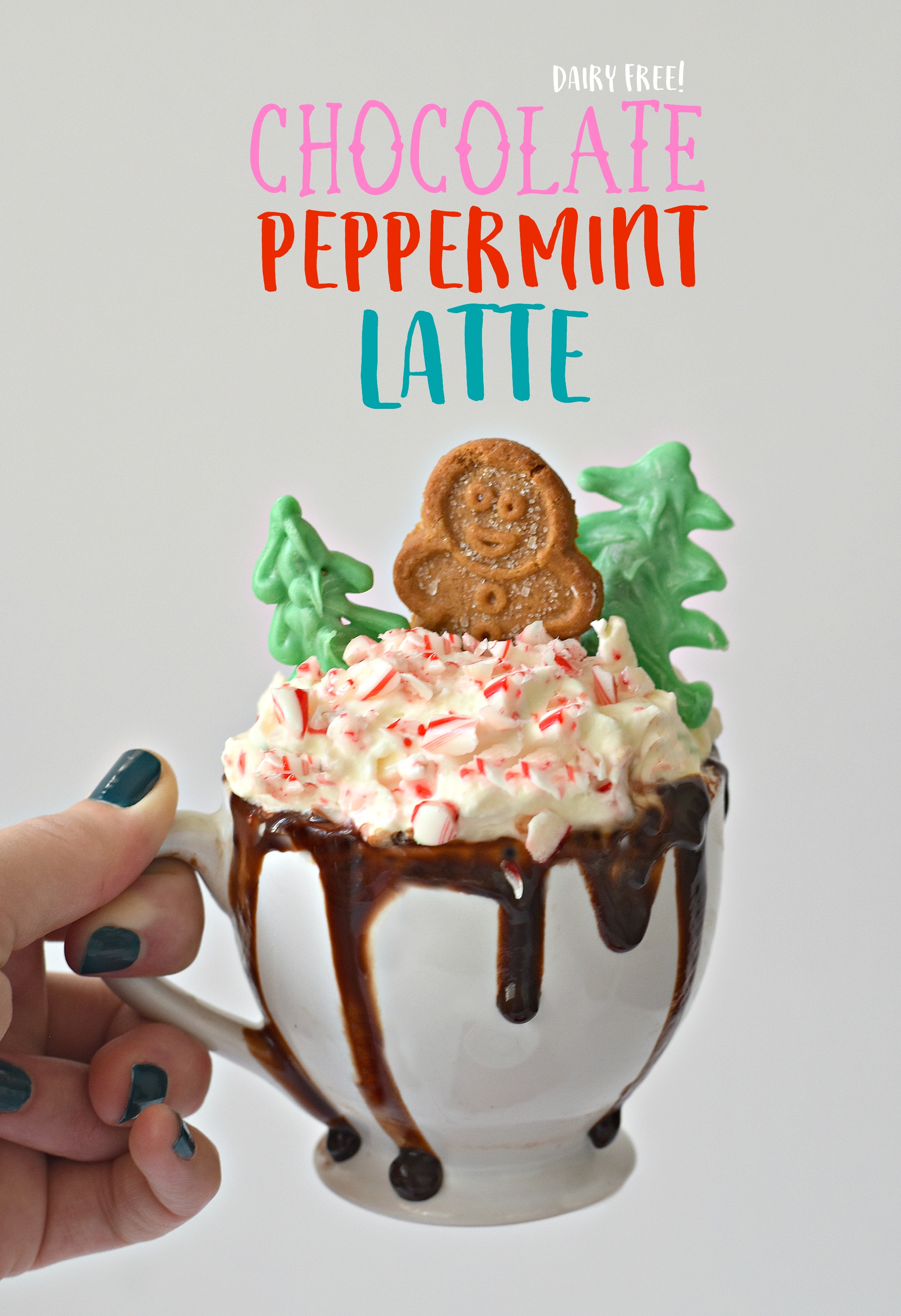 Chocolate Peppermint Tea Latte - Fork and Beans