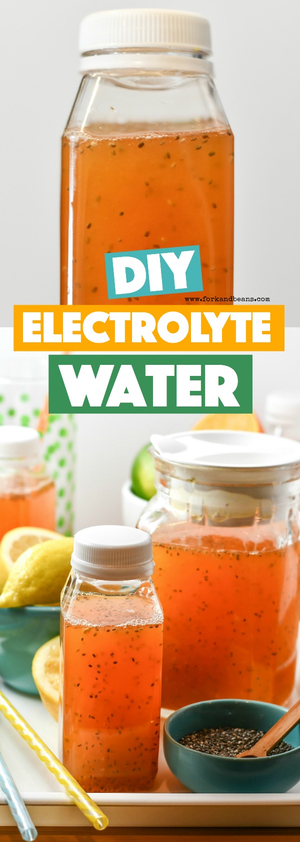 Full of all-natural ingredients, free from any artificial flavors or dyes, and rich in vitamin C, this is one homemade Electrolyte Water you can feel good about giving your family.