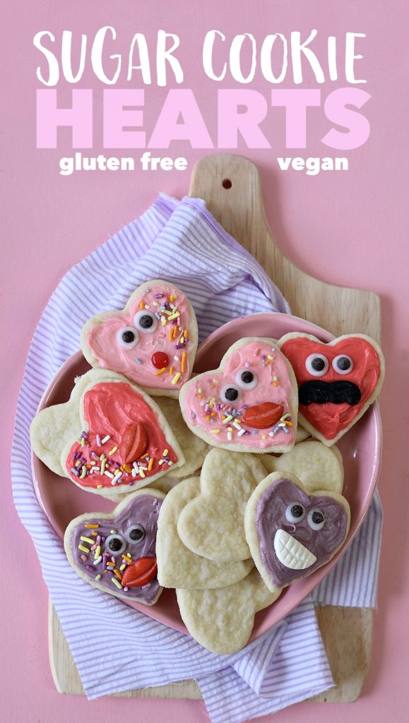 Roll out your love this Valentine's Day with these gluten free Sugar Cookie Hearts, made safe for the loves in your life who have certain food allergies.