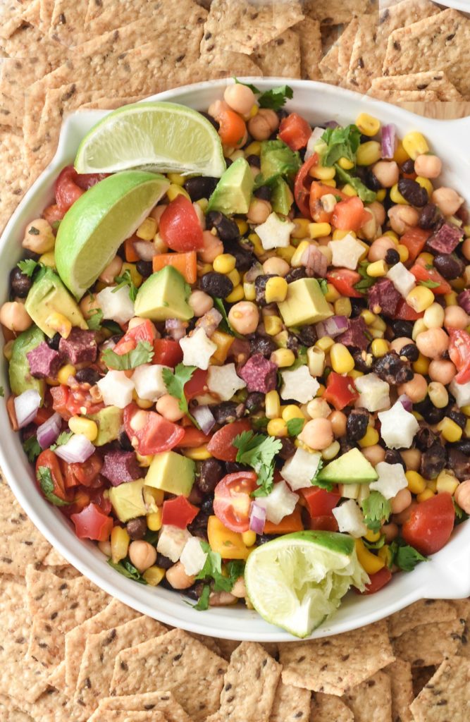 Full of protein and packed with the freshest veggies, this California Style Cowboy Caviar will be the biggest hit of every summer BBQ.