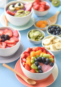 Make your family's favorite breakfast by turning frozen fruit and yogurt into these Smoothie Bowls kids will love (with instructions for 3 FUN designs).