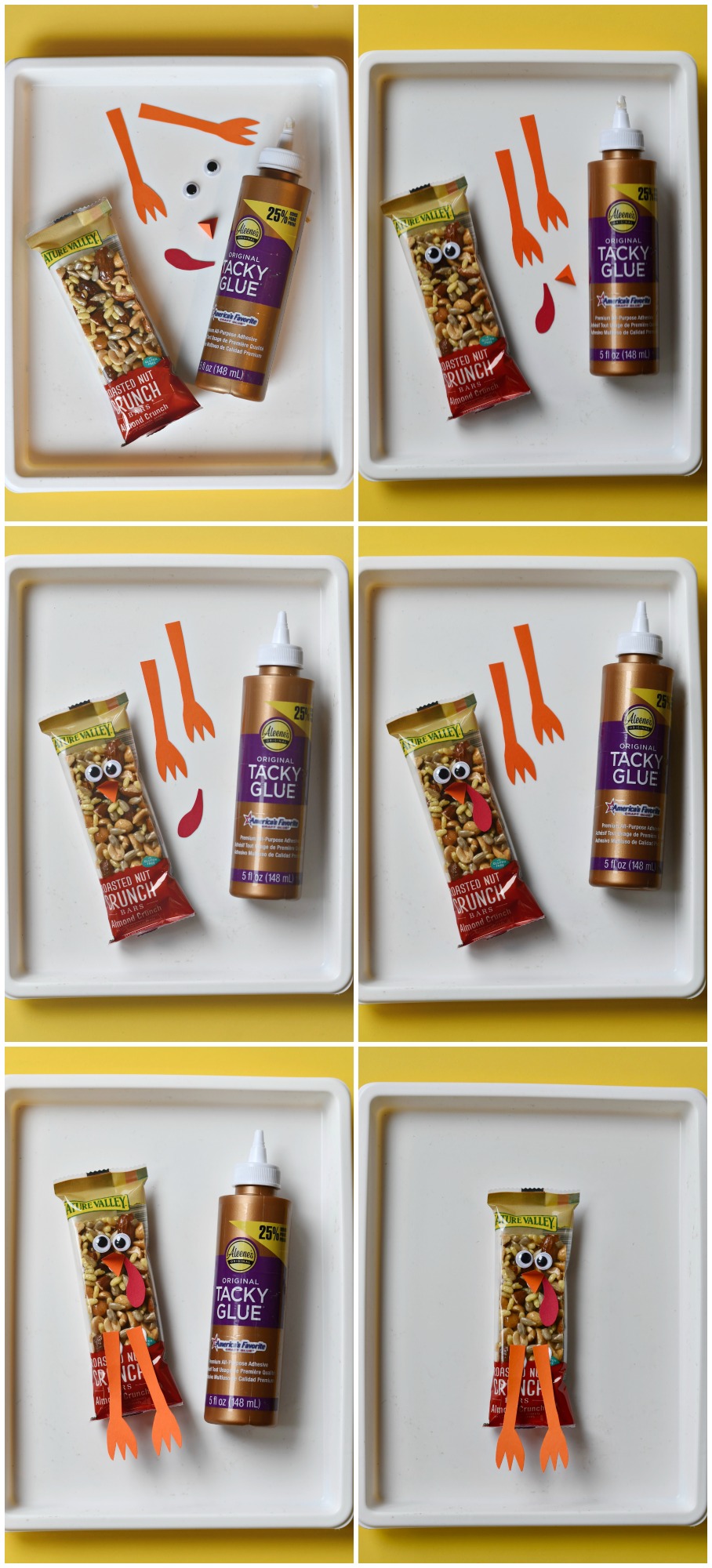 A how to photo tutorial on how to make turkey granola bars