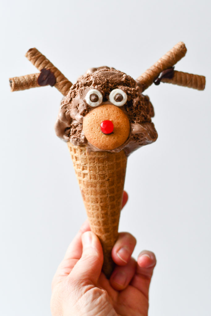 Rudolph Ice Cream Cones