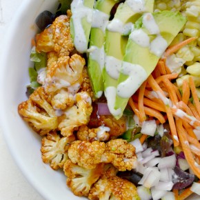 BBQ Cauliflower Salad (gluten-free vegan) - Fork and Beans