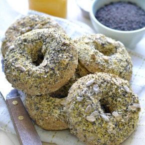 Gluten-Free Vegan Everything Bagels - Fork & Beans