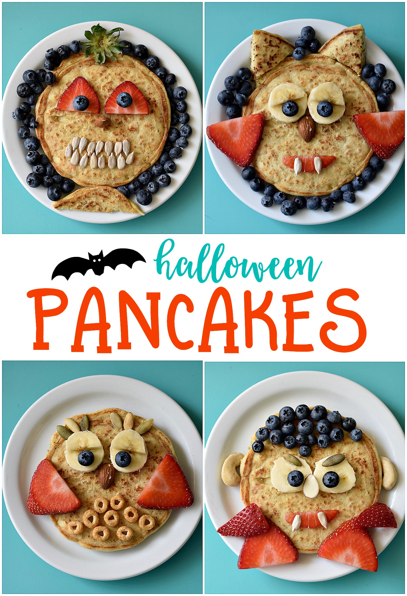 Halloween pancakes on sale