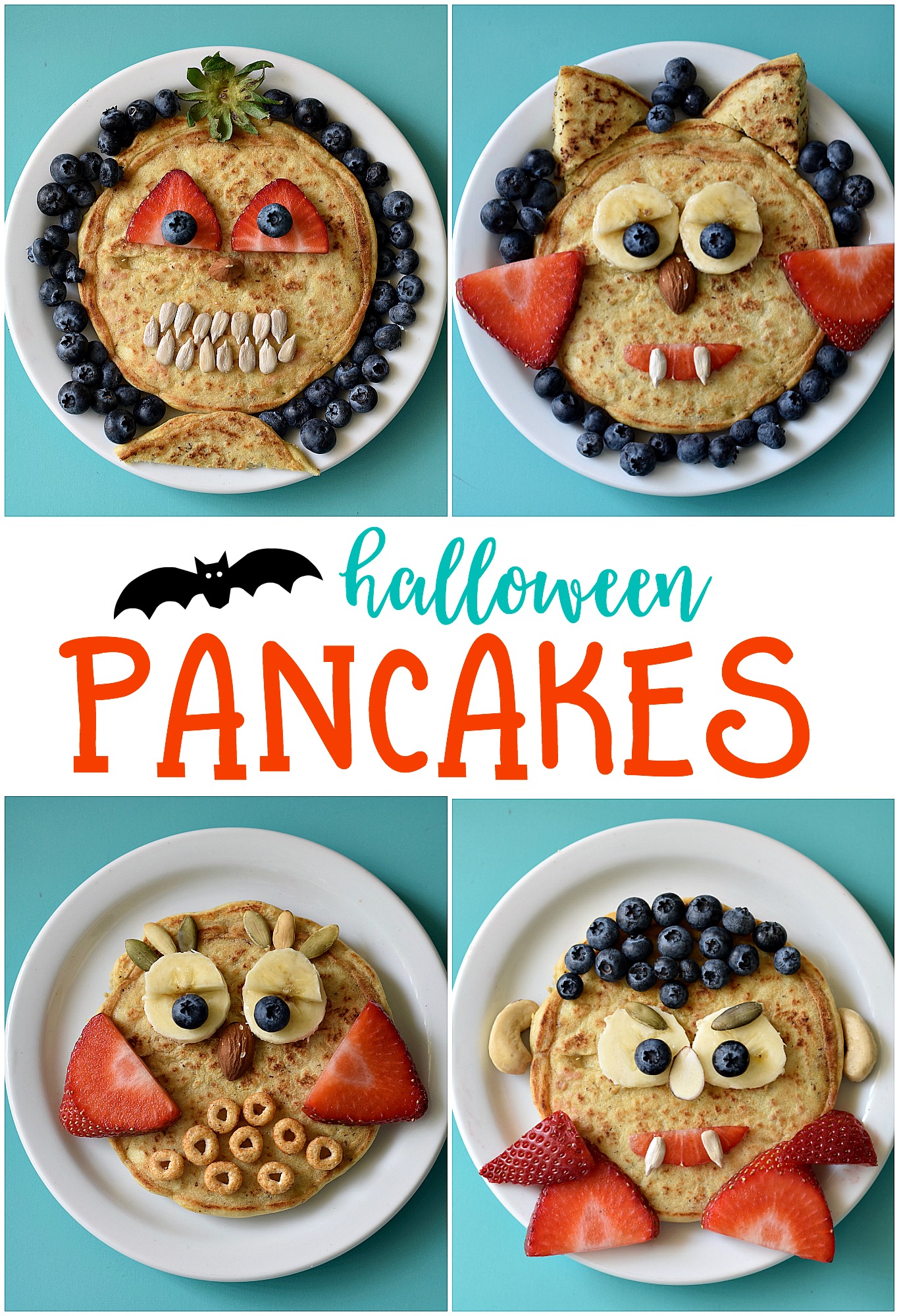 Halloween Pancakes - Fork and Beans