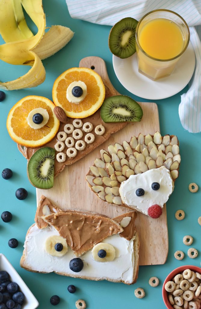 Woodland Animal Toast Fork And Beans