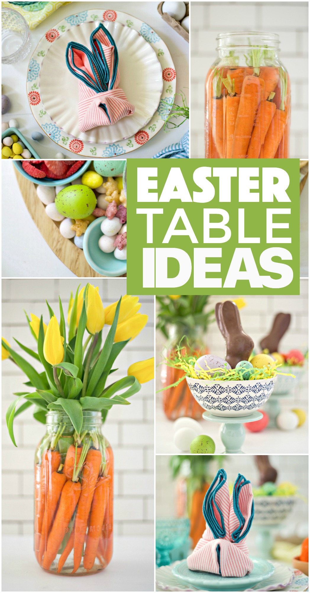 Simple Easter Table Ideas - Fork and Beans