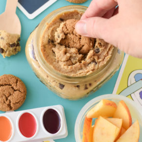 Made with garbanzo beans, these Cookie Dough Hummus Lunchables are a healthier treat option to throw into your kid's lunchbox!