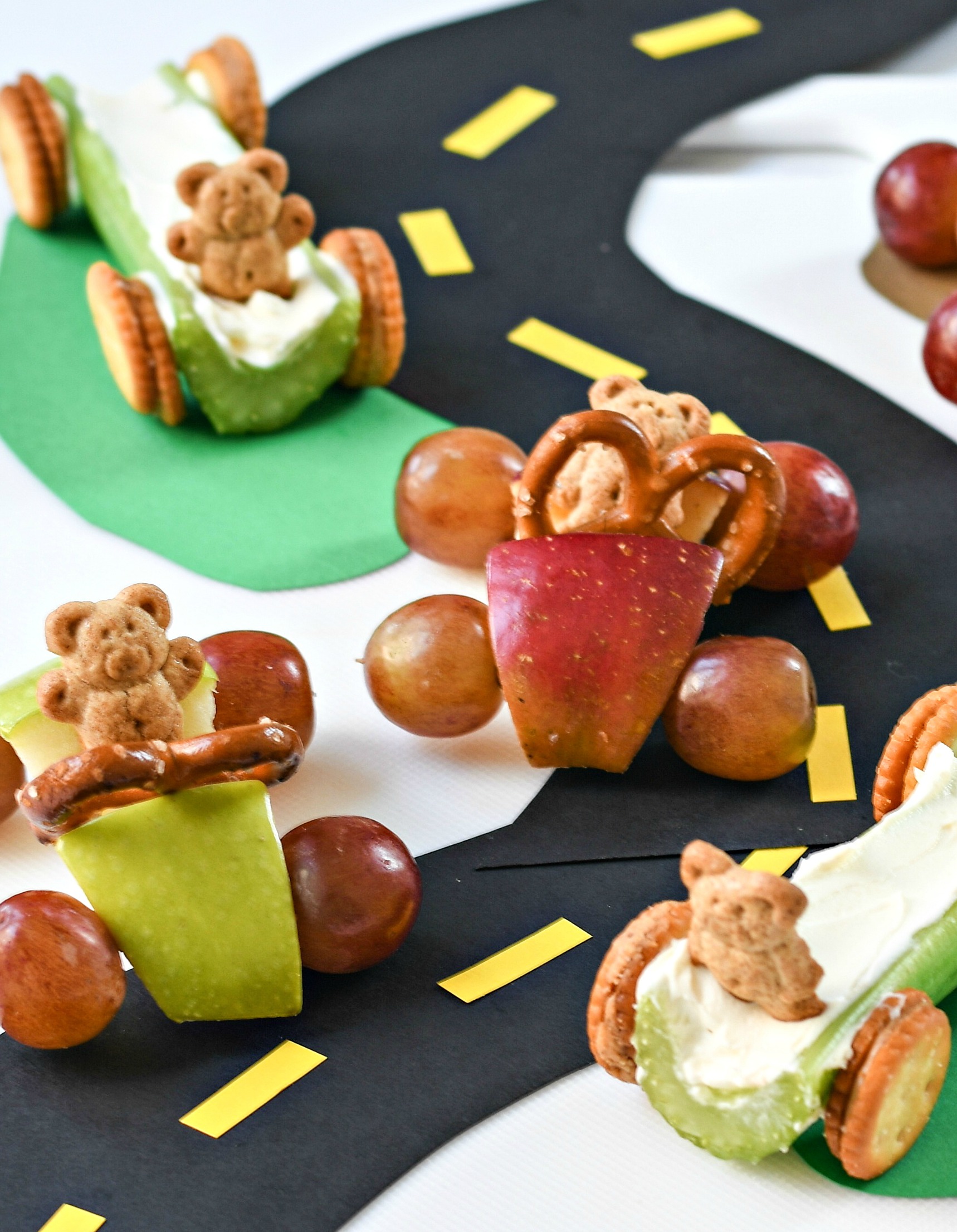 Fruit and Veggie Car Snacks - Fork and Beans